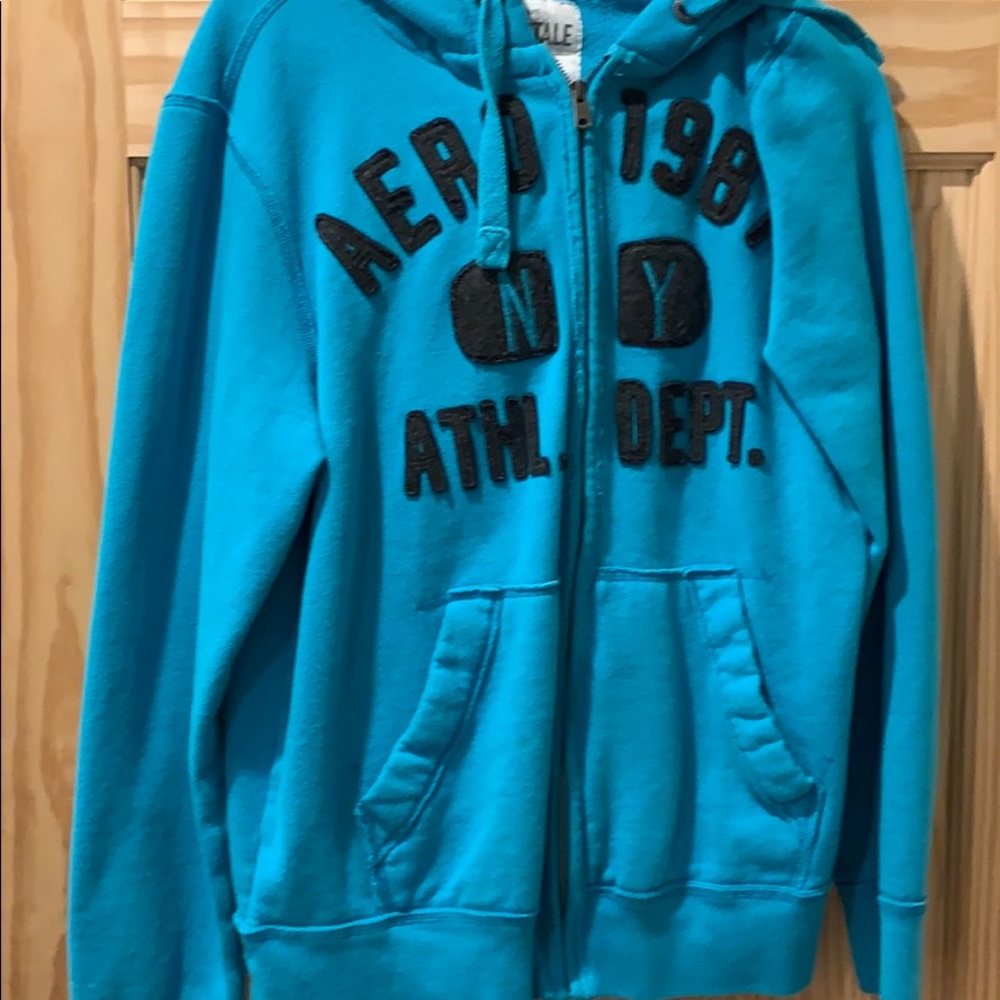 Blue hoodie
